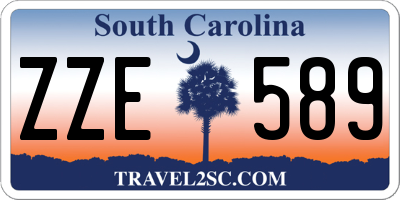 SC license plate ZZE589