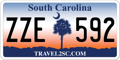SC license plate ZZE592