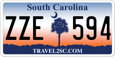 SC license plate ZZE594