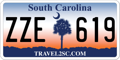 SC license plate ZZE619