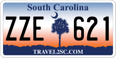 SC license plate ZZE621