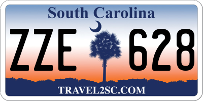 SC license plate ZZE628