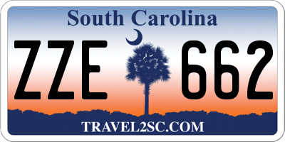 SC license plate ZZE662