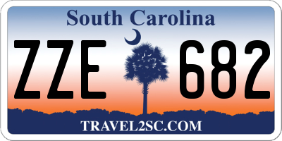 SC license plate ZZE682