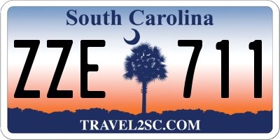 SC license plate ZZE711