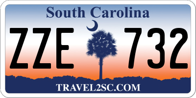 SC license plate ZZE732