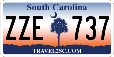 SC license plate ZZE737