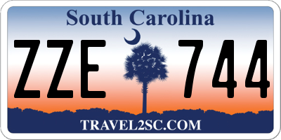 SC license plate ZZE744