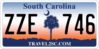 SC license plate ZZE746