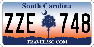 SC license plate ZZE748
