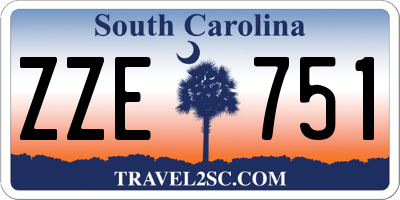 SC license plate ZZE751