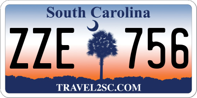 SC license plate ZZE756