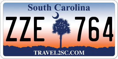 SC license plate ZZE764