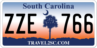 SC license plate ZZE766