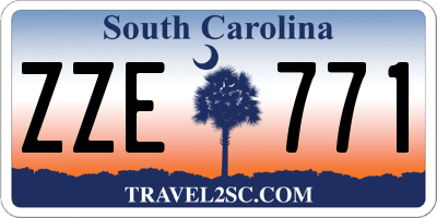 SC license plate ZZE771