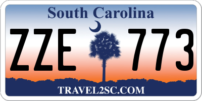 SC license plate ZZE773