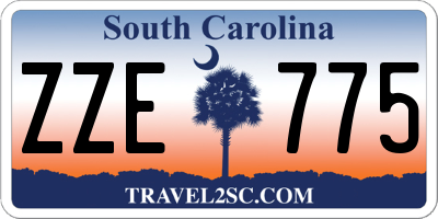 SC license plate ZZE775