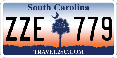 SC license plate ZZE779