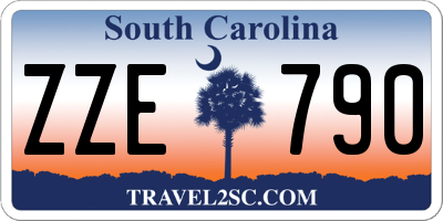 SC license plate ZZE790