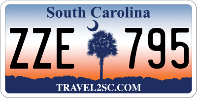 SC license plate ZZE795