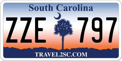 SC license plate ZZE797