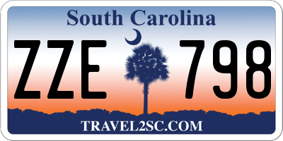 SC license plate ZZE798