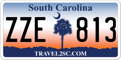 SC license plate ZZE813
