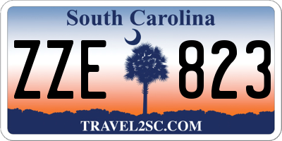 SC license plate ZZE823