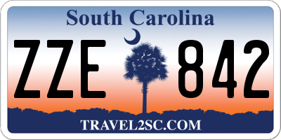 SC license plate ZZE842