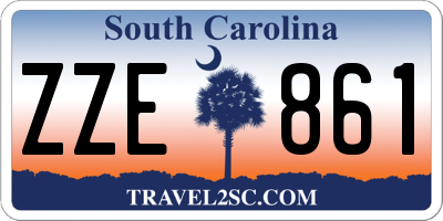 SC license plate ZZE861