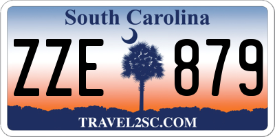 SC license plate ZZE879