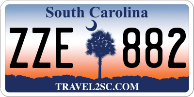 SC license plate ZZE882