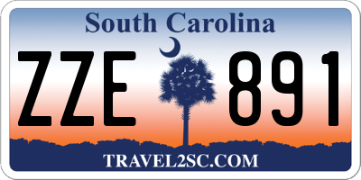 SC license plate ZZE891