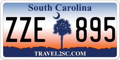 SC license plate ZZE895