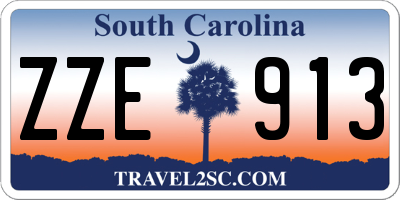 SC license plate ZZE913