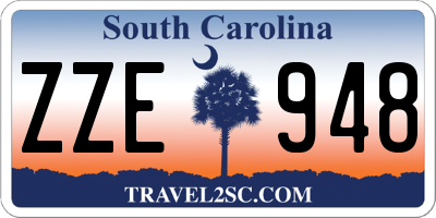 SC license plate ZZE948