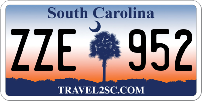 SC license plate ZZE952