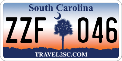 SC license plate ZZF046