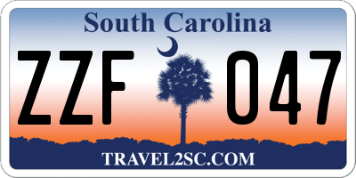 SC license plate ZZF047