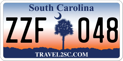 SC license plate ZZF048