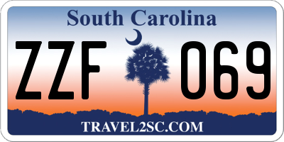 SC license plate ZZF069