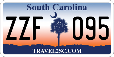 SC license plate ZZF095
