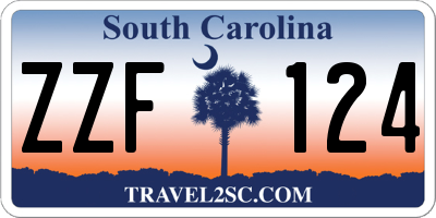 SC license plate ZZF124