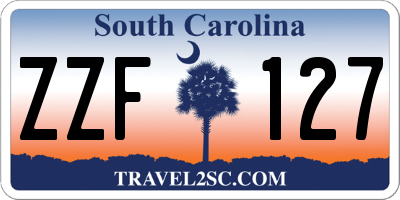 SC license plate ZZF127