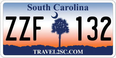 SC license plate ZZF132