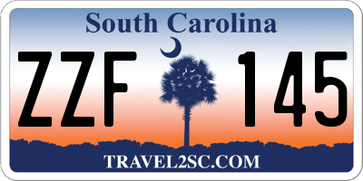 SC license plate ZZF145