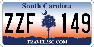 SC license plate ZZF149