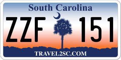 SC license plate ZZF151