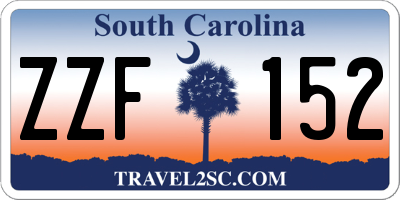 SC license plate ZZF152