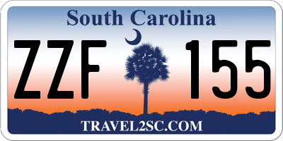 SC license plate ZZF155